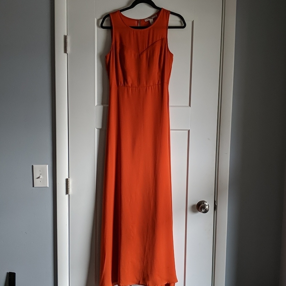 Orange maxi dress
